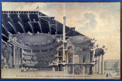 Arquitectura: "Vista del interior de la nueva sala de la Comedie Francaise de l