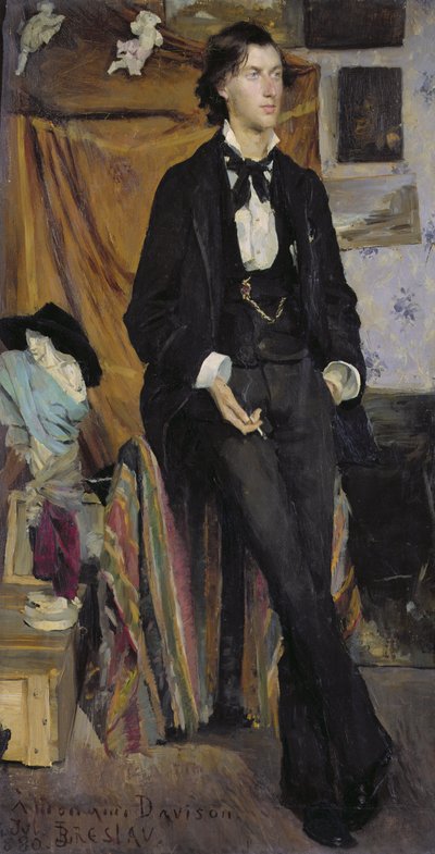 Retrato de Henry Davison, 1880 de Marie Louise Catherine Breslau