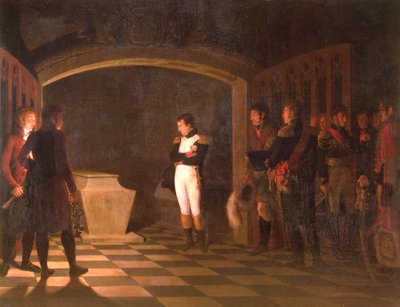 Napoleón meditando ante la tumba de Federico II de Prusia, Potsdam, 25 de octubre de 1806 de Marie Nicolas Ponce Camus