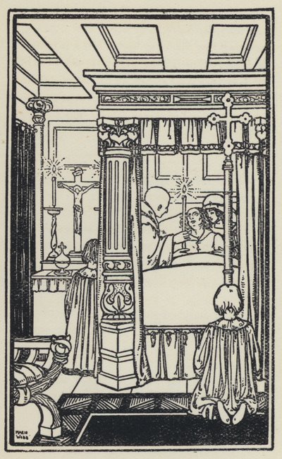 Ilustración para El Sueño de Gerontius de Cardenal Newman de Marie Preaud Webb