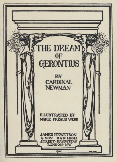 Ilustración para El Sueño de Gerontius de Cardenal Newman de Marie Preaud Webb