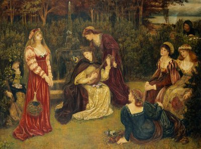 Fiammetta cantando de Marie Spartali Stillman