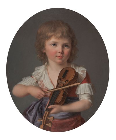 El maestro Henri Gabiou tocando el violín de Marie Victoire Lemoine