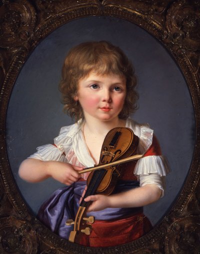 El maestro Henri Gabiou tocando el violín de Marie Victoire Lemoine