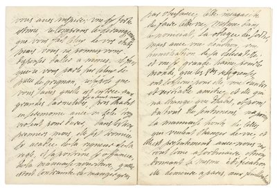 Carta autógrafa a Philippe Moulceau, Livry, 25 de octubre de 1686 de Marie de Rabutin Chantal Sévigné