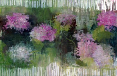 Hortensias, 2023 (óleo sobre lienzo) de Marina Falco