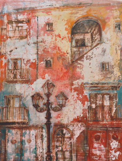 La farola, 2011 (óleo sobre lienzo) de Marina Falco