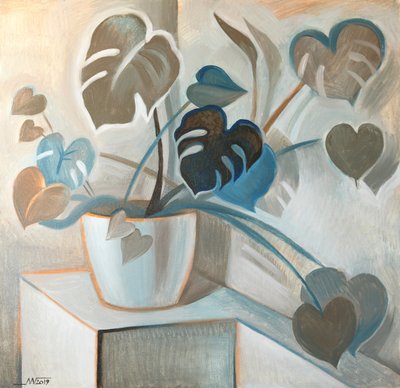 Modern Monstera Hearts de Marina Gorkaeva
