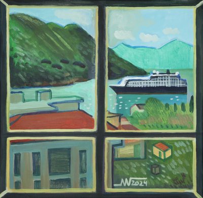 Crucero con vistas desde la ventana de Marina Gorkaeva