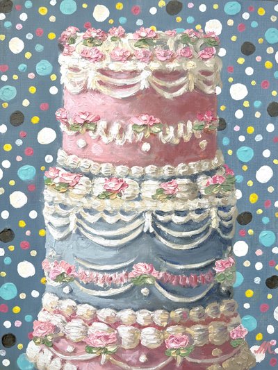 Tarta de rosa pastel de Marina Kozyr