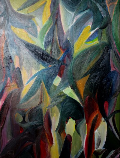 Follaje abstracto y colorido de Marina Nelson