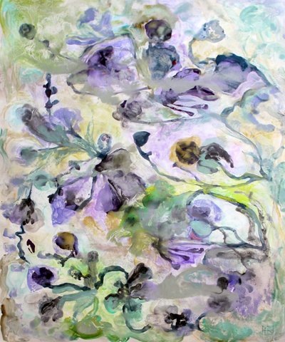 Abstracto floral etéreo de Marina Nelson