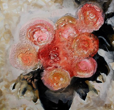 Rosas de texturas vibrantes de Marina Nelson