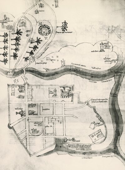 Mapa de Jerusalén, del Libro de los Secretos de los Fieles de la Cruz (Liber Secretorum Fidelium Crucis) de Marino the Elder (after) Sanuto
