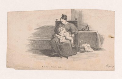 madre con hijo de Marinus Adrianus van Straten