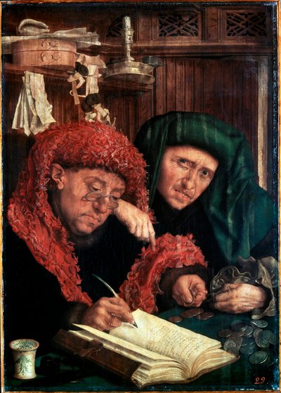 Los Recaudadores de Impuestos, entre 1490 y 1567 de Marinus van Reymerswaele