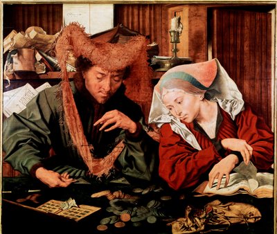 El prestamista y su esposa de Marinus van Reymerswaele