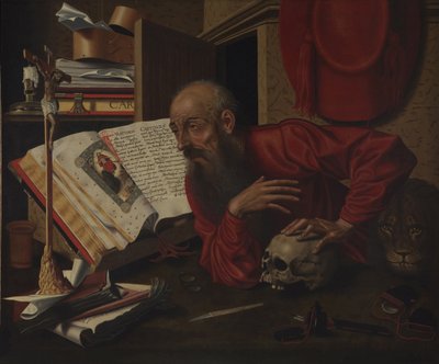 San Jerónimo en su celda de Marinus van Roejmerswaelen