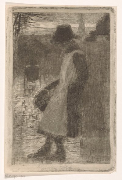 Chica en la calle de Marinus van der Maarel