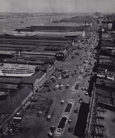 Manhattan: Autopista del lado oeste (foto en blanco y negro) de Mario Bucovich