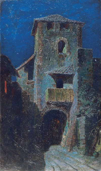 Efecto de la luna sobre arquitectura antigua de Mario de Maria