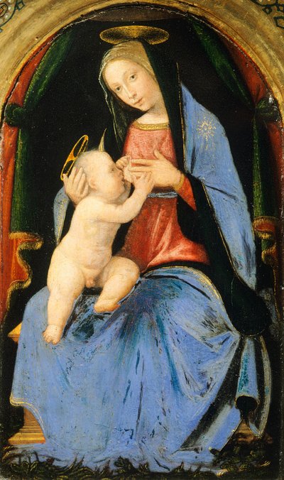 Virgen con el Niño, de Mariotto Albertinelli (1474-1515) de Mariotto Albertinelli