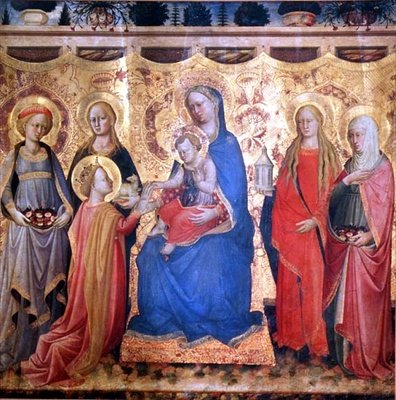 El Matrimonio Místico de Santa Catalina de Mariotto di Cristofano