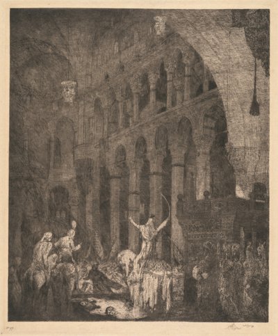 Mohammed II en la Aye Sophia de Marius Alexander Jacques Bauer