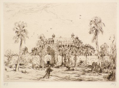 Sin título [Palacio en el norte de África] de Marius Alexander Jacques Bauer