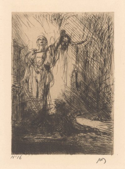 Verdugo con cabeza cortada de Marius Bauer (signed by artist)