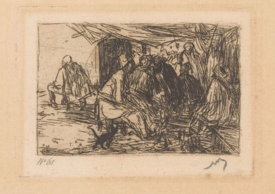 Cafetería en Constantinopla de Marius Bauer (signed by artist)