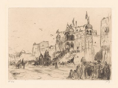 Calle en Jeypore de Marius Bauer (signed by artist)