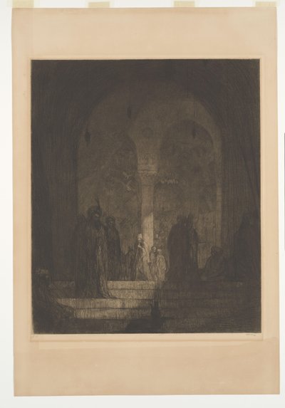 Porche de una mezquita de Marius Bauer (signed by artist)