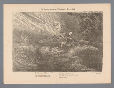 The Amsterdam Phone, 1 de noviembre. 1896 (título sobre el objeto) de Marius Bauer