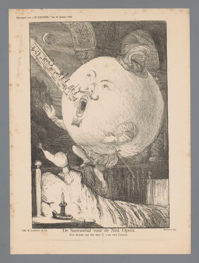 La bola de nieve para los holandeses. Opera (título en objeto) de Marius Bauer
