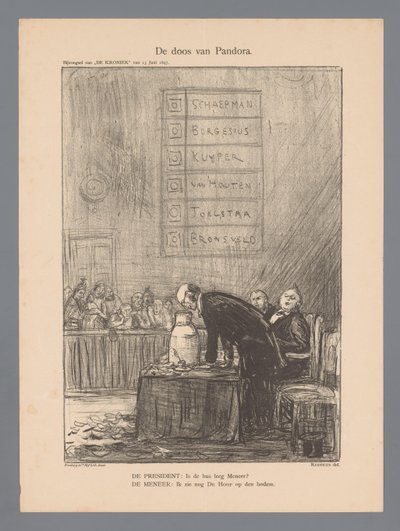Caja de Pandora (título en objeto) de Marius Bauer