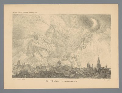 St. Nikolaas te Amsterdam (título sobre el objeto) de Marius Bauer