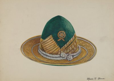 Suroeste español: Sombrero, c. 1937 de Marius Hansen