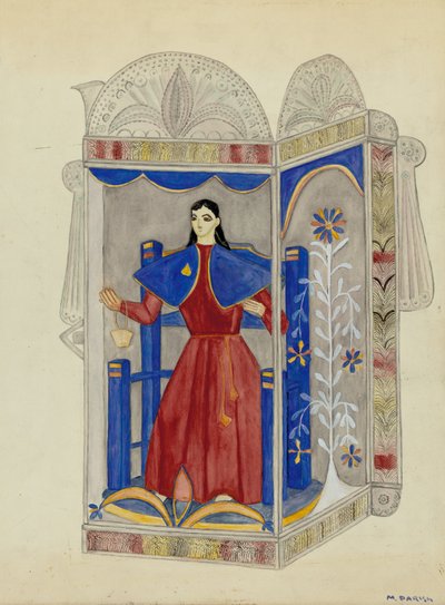 Nichos de hojalata con Santo Niño, c. 1937 de Marjery Parish