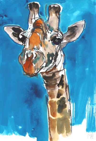 Jirafa Cielo Azul de Mark Adlington