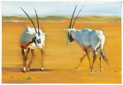 Órix árabe en círculo de Mark Adlington
