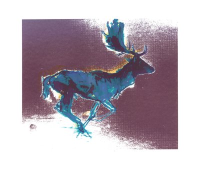 Ciervo Gamo (sombra azulamarilla), 2015 de Mark Adlington