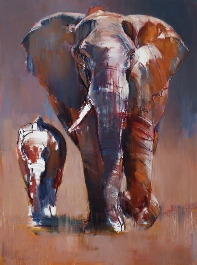 Madre y ternero de Mark Adlington