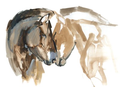 Nariz con nariz (Przewalski), 2013 de Mark Adlington