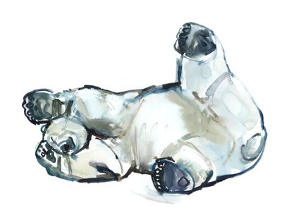 Frotamiento de nieve (Oso Polar), 2013 de Mark Adlington
