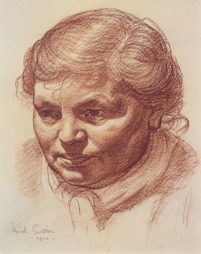 Cabeza de la madre del artista, 1910 de Mark Gertler