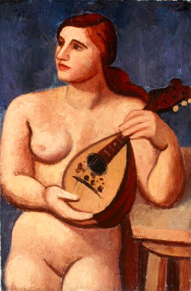 Desnudo con mandolina de Mark Gertler