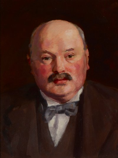 Retrato de hombre con pajarita, c.1921 (óleo sobre lienzo) de Mark Gertler