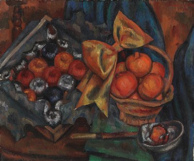 Naturaleza muerta con granadas y frutas de Mark Gertler