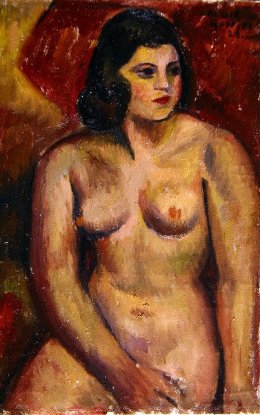 Estudio de un desnudo femenino de Mark Gertler